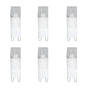 6pcs G9 LED Bulb Energy Saving General Standard Interface 360° Heat Dissipation Cold White Light Bulbs 220V 2W