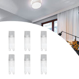 6pcs G9 LED Bulb Energy Saving General Standard Interface 360° Heat Dissipation Cold White Light Bulbs 220V 2W