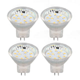 4PCS MR11 12LED Light Bulb 2W 300LM Spot Light Bulb Double Pin Base Landscape Light BulbWarm White 3000K