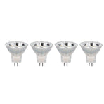 4PCS MR11 12LED Light Bulb 2W 300LM Spot Light Bulb Double Pin Base Landscape Light BulbWarm White 3000K