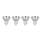 4PCS MR11 12LED Light Bulb 2W 300LM Spot Light Bulb Double Pin Base Landscape Light BulbWarm White 3000K - Front View