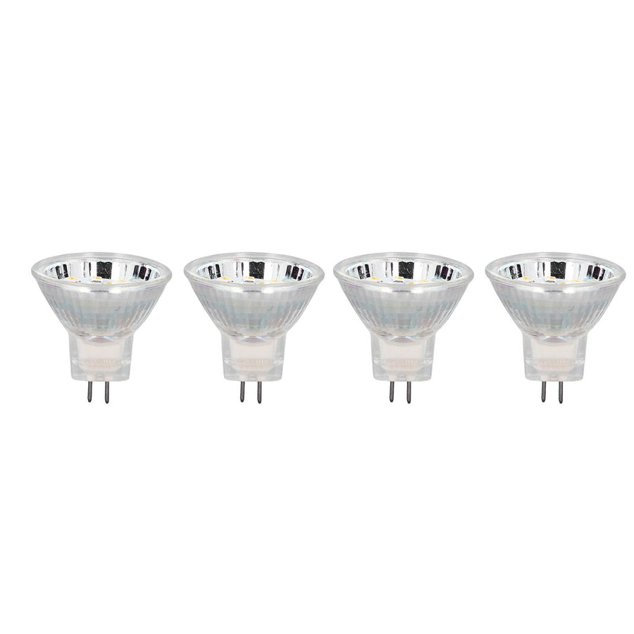 4PCS MR11 12LED Light Bulb 2W 300LM Spot Light Bulb Double Pin Base Landscape Light BulbWarm White 3000K