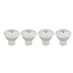 4PCS MR11 12LED Light Bulb 2W 300LM Spot Light Bulb Double Pin Base Landscape Light BulbWarm White 3000K