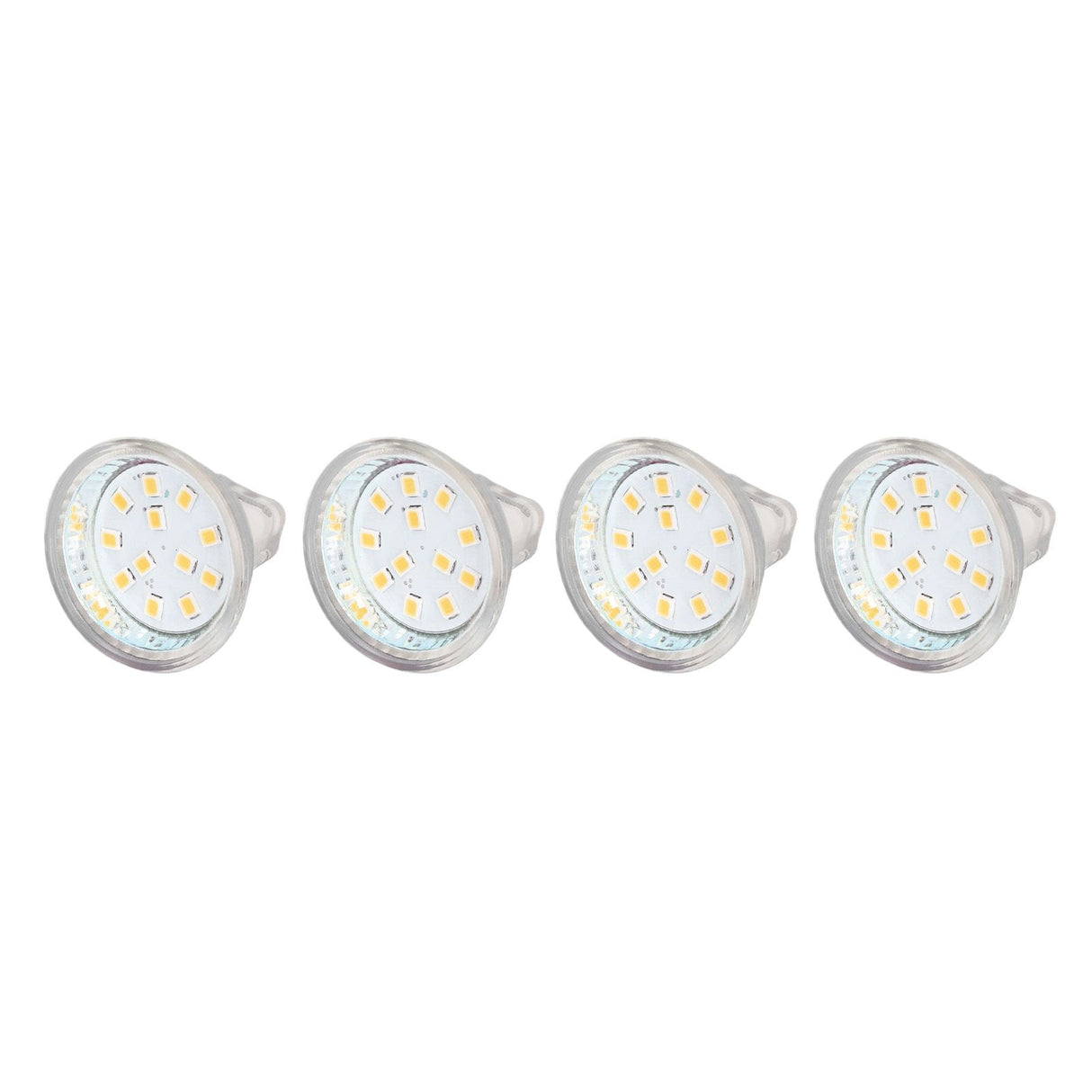 4PCS MR11 12LED Light Bulb 2W 300LM Spot Light Bulb Double Pin Base Landscape Light BulbWarm White 3000K