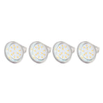 4PCS MR11 12LED Light Bulb 2W 300LM Spot Light Bulb Double Pin Base Landscape Light BulbWarm White 3000K