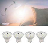 4PCS MR11 12LED Light Bulb 2W 300LM Spot Light Bulb Double Pin Base Landscape Light BulbWarm White 3000K