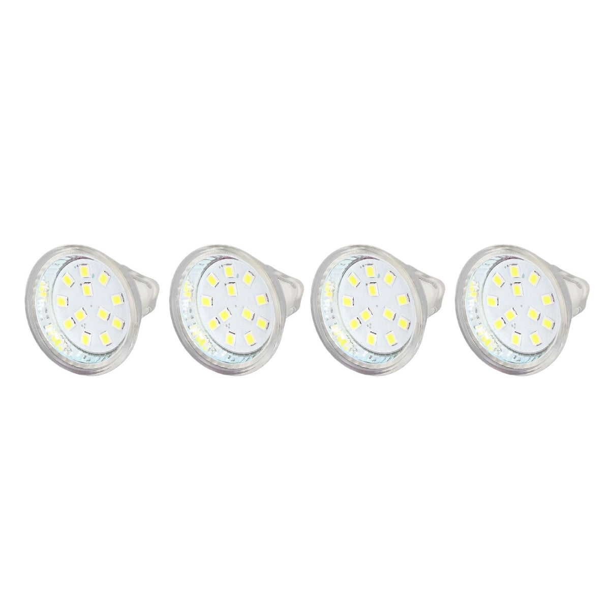 4PCS MR11 12LED Light Bulb 2W 300LM Spot Light Bulb Double Pin Base Landscape Light BulbCold White 6000K