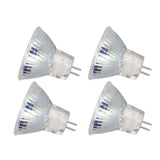 4PCS MR11 12LED Light Bulb 2W 300LM Spot Light Bulb Double Pin Base Landscape Light BulbCold White 6000K - Close-Up Angle