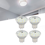4PCS MR11 12LED Light Bulb 2W 300LM Spot Light Bulb Double Pin Base Landscape Light BulbCold White 6000K