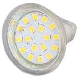 4PCS 18LED MR11 Light Bulb 3W 300LM Double Pin Base Landscape Spot Light Bulb for Living RoomCold White - Front View