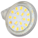 4PCS 18LED MR11 Light Bulb 3W 300LM Double Pin Base Landscape Spot Light Bulb for Living RoomCold White - Side View
