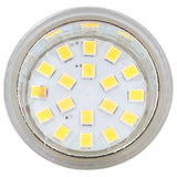 4PCS 18LED MR11 Light Bulb 3W 300LM Double Pin Base Landscape Spot Light Bulb for Living RoomCold White - Low Angle