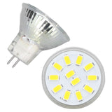 4pcs/set MR11 LED Spot Light Bulb with Dual Needle Base 360° Heat Dissipation 3W 12 LEDs Lamp BulbWarm White - Close-Up Angle