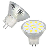 4pcs/set MR11 LED Spot Light Bulb with Dual Needle Base 360° Heat Dissipation 3W 12 LEDs Lamp BulbWarm White - Low Angle