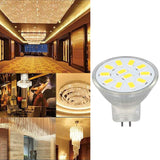4pcs/set MR11 LED Spot Light Bulb with Dual Needle Base 360° Heat Dissipation 3W 12 LEDs Lamp BulbWarm White - Extra Image
