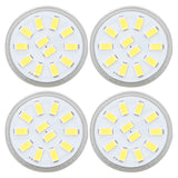 4pcs/set MR11 LED Spot Light Bulb with Dual Needle Base 360° Heat Dissipation 3W 12 LEDs Lamp BulbCold White