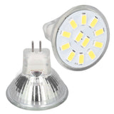 4pcs/set MR11 LED Spot Light Bulb with Dual Needle Base 360° Heat Dissipation 3W 12 LEDs Lamp BulbCold White - Extra Image