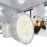 4pcs/set MR11 LED Spot Light Bulb with Dual Needle Base 360° Heat Dissipation 3W 12 LEDs Lamp BulbCold White