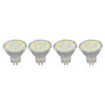 4PCS 15LED MR11 Light Bulb 5W 500LM Double Pin Base Landscape Spot Light Bulb for Living RoomWarm White