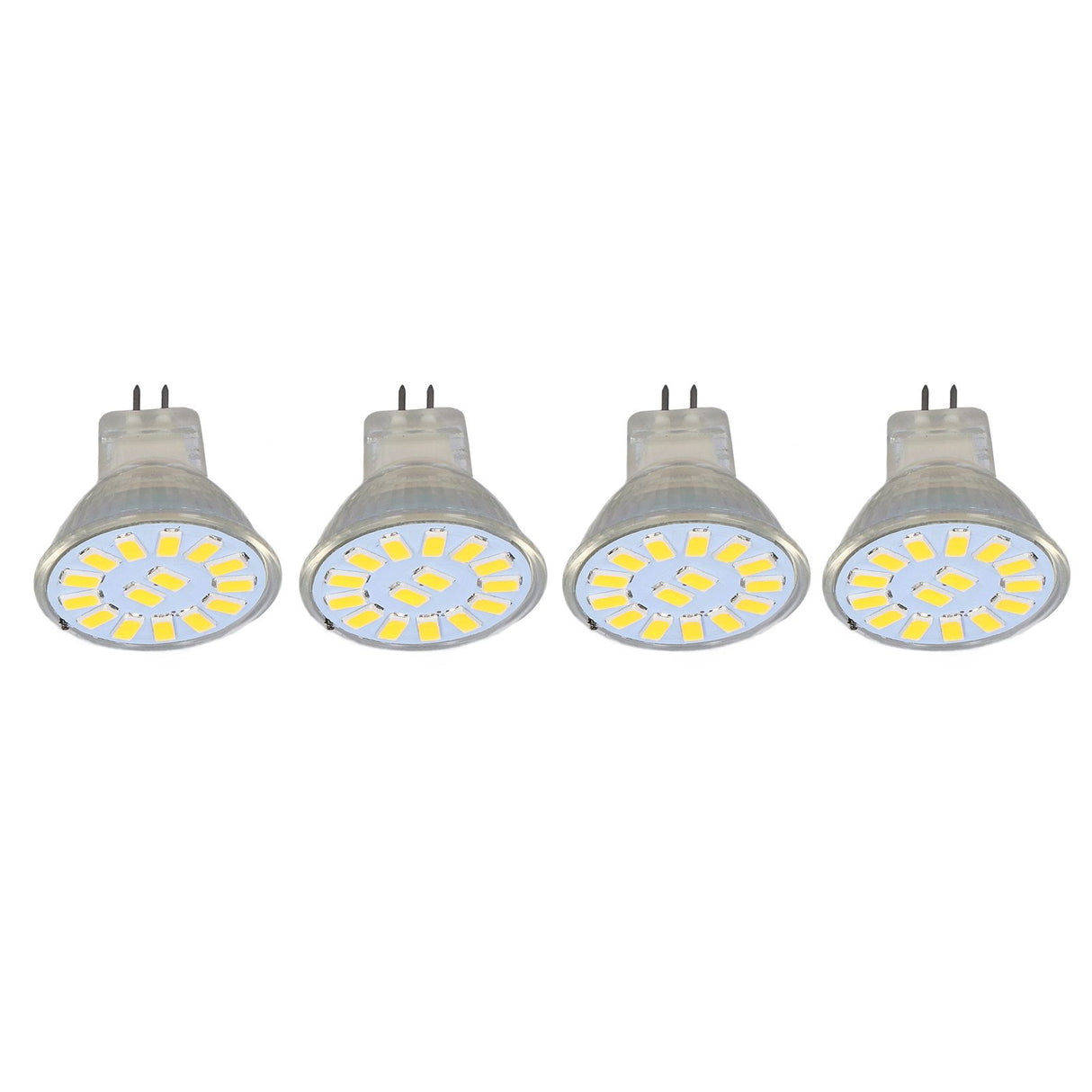 4PCS 15LED MR11 Light Bulb 5W 500LM Double Pin Base Landscape Spot Light Bulb for Living RoomWarm White