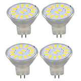 4PCS 15LED MR11 Light Bulb 5W 500LM Double Pin Base Landscape Spot Light Bulb for Living RoomWarm White