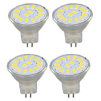 4PCS 15LED MR11 Light Bulb 5W 500LM Double Pin Base Landscape Spot Light Bulb for Living RoomWarm White