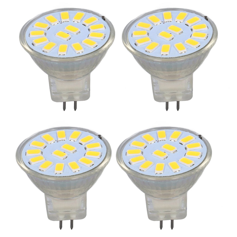 4PCS 15LED MR11 Light Bulb 5W 500LM Double Pin Base Landscape Spot Light Bulb for Living RoomWarm White