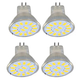 4PCS 15LED MR11 Light Bulb 5W 500LM Double Pin Base Landscape Spot Light Bulb for Living RoomWarm White