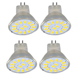 4PCS 15LED MR11 Light Bulb 5W 500LM Double Pin Base Landscape Spot Light Bulb for Living RoomWarm White
