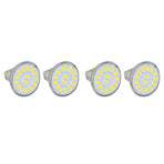 4PCS 15LED MR11 Light Bulb 5W 500LM Double Pin Base Landscape Spot Light Bulb for Living RoomWarm White