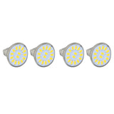 4PCS 15LED MR11 Light Bulb 5W 500LM Double Pin Base Landscape Spot Light Bulb for Living RoomWarm White - 45-Degree Angle
