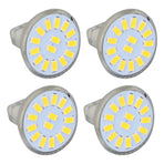 4PCS 15LED MR11 Light Bulb 5W 500LM Double Pin Base Landscape Spot Light Bulb for Living RoomWarm White