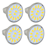4PCS 15LED MR11 Light Bulb 5W 500LM Double Pin Base Landscape Spot Light Bulb for Living RoomWarm White - Rear View