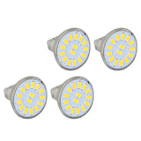 4PCS 15LED MR11 Light Bulb 5W 500LM Double Pin Base Landscape Spot Light Bulb for Living RoomWarm White - Close-Up Angle
