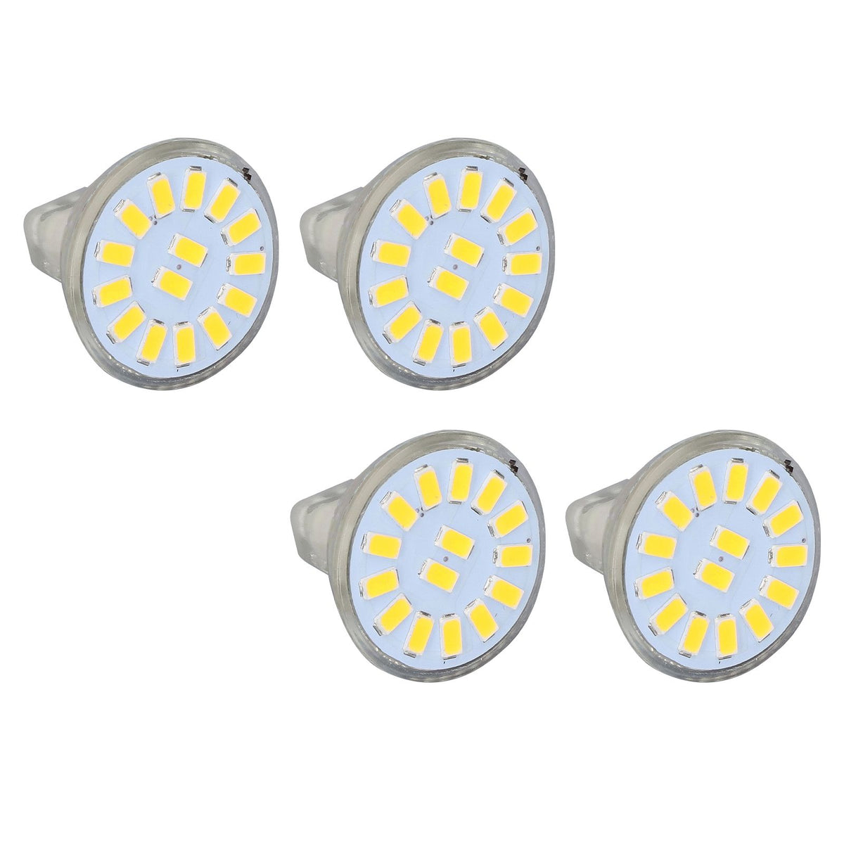 4PCS 15LED MR11 Light Bulb 5W 500LM Double Pin Base Landscape Spot Light Bulb for Living RoomWarm White