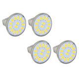 4PCS 15LED MR11 Light Bulb 5W 500LM Double Pin Base Landscape Spot Light Bulb for Living RoomWarm White - Low Angle