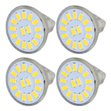 4PCS 15LED MR11 Light Bulb 5W 500LM Double Pin Base Landscape Spot Light Bulb for Living RoomWarm White - Extra Image