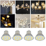 4PCS 15LED MR11 Light Bulb 5W 500LM Double Pin Base Landscape Spot Light Bulb for Living RoomWarm White - Extra Image