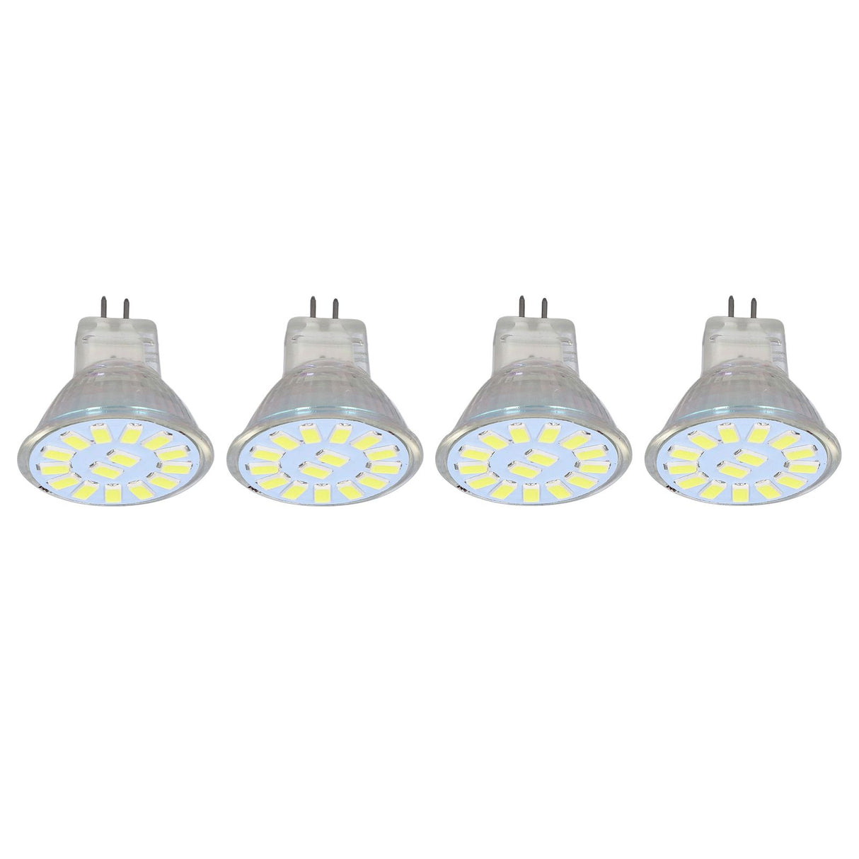 4PCS 15LED MR11 Light Bulb 5W 500LM Double Pin Base Landscape Spot Light Bulb for Living RoomCold White