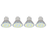 4PCS 15LED MR11 Light Bulb 5W 500LM Double Pin Base Landscape Spot Light Bulb for Living RoomCold White - Front View