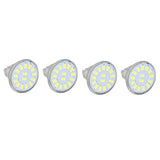 4PCS 15LED MR11 Light Bulb 5W 500LM Double Pin Base Landscape Spot Light Bulb for Living RoomCold White