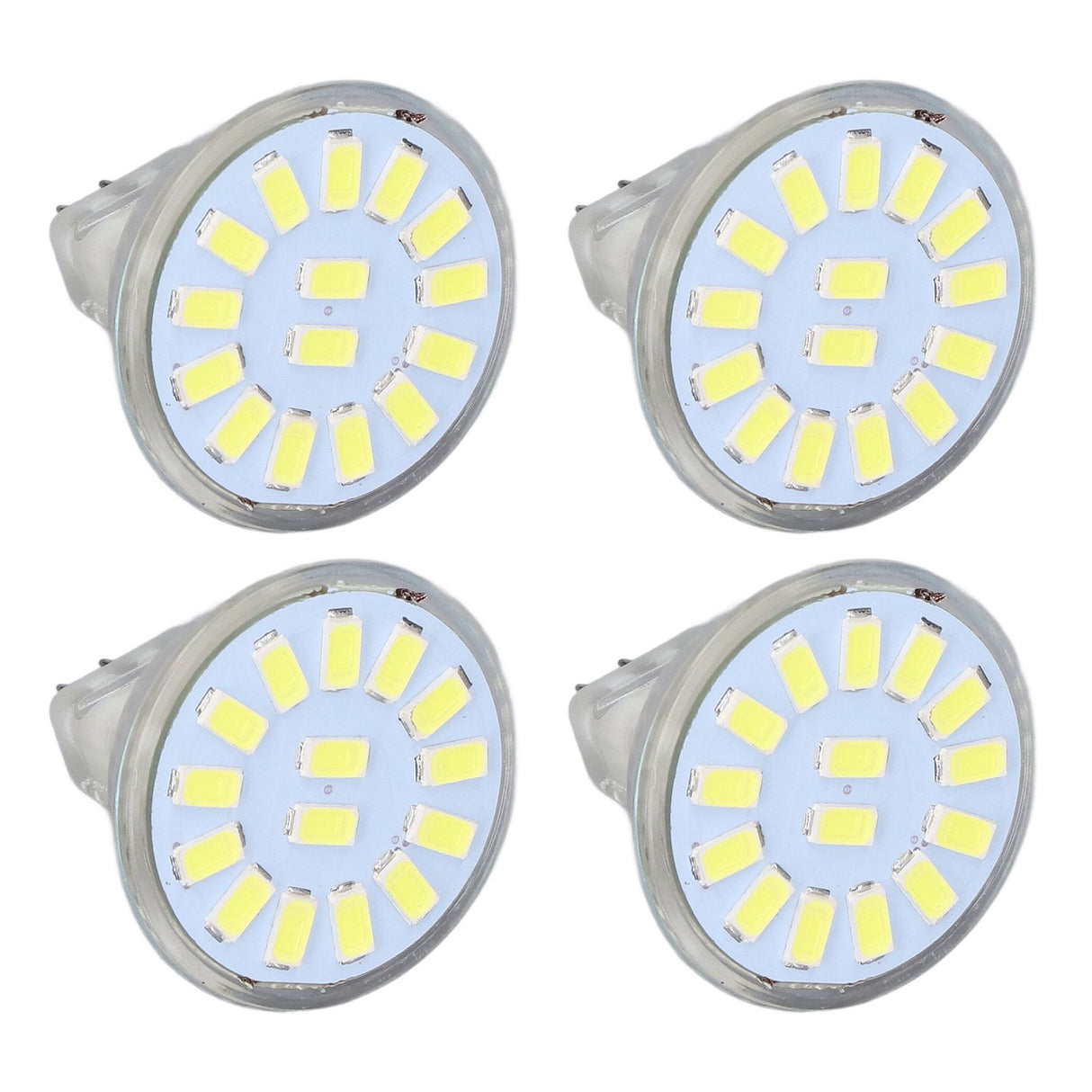 4PCS 15LED MR11 Light Bulb 5W 500LM Double Pin Base Landscape Spot Light Bulb for Living RoomCold White