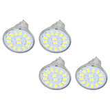 4PCS 15LED MR11 Light Bulb 5W 500LM Double Pin Base Landscape Spot Light Bulb for Living RoomCold White - Rear View