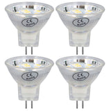 4Pcs MR11 LED Bulb 3W 300lm Bulb with 9 Beads Double Pin Base for Spotlight Landscape LampWarm White Light