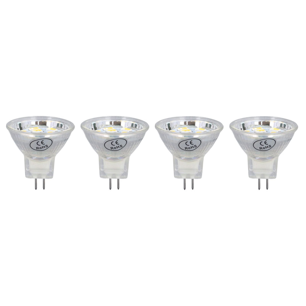 4Pcs MR11 LED Bulb 3W 300lm Bulb with 9 Beads Double Pin Base for Spotlight Landscape LampWarm White Light
