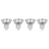 4Pcs MR11 LED Bulb 3W 300lm Bulb with 9 Beads Double Pin Base for Spotlight Landscape LampWarm White Light