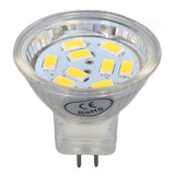 4Pcs MR11 LED Bulb 3W 300lm Bulb with 9 Beads Double Pin Base for Spotlight Landscape LampWarm White Light