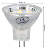 4Pcs MR11 LED Bulb 3W 300lm Bulb with 9 Beads Double Pin Base for Spotlight Landscape LampWarm White Light - Extra Image