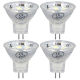 4Pcs MR11 LED Bulb 3W 300lm Bulb with 9 Beads Double Pin Base for Spotlight Landscape LampCold White Light