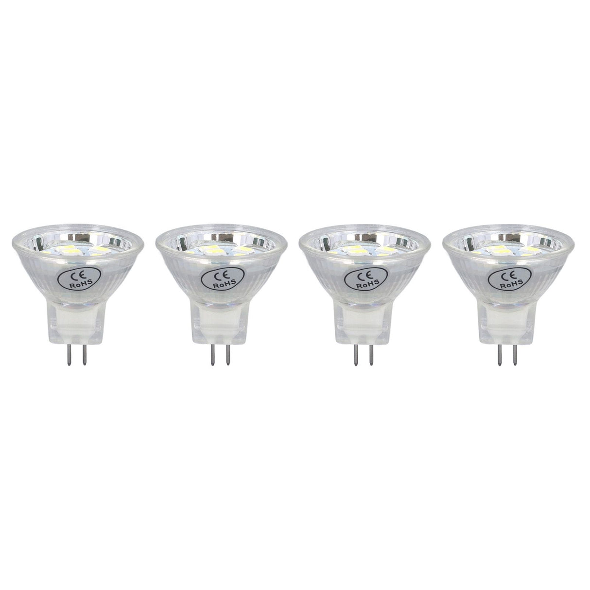 4Pcs MR11 LED Bulb 3W 300lm Bulb with 9 Beads Double Pin Base for Spotlight Landscape LampCold White Light